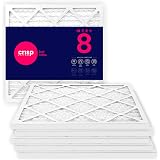Crisp Filters, 14x20x1 Air Filter, MERV 8, MPR 600, AC Furnace Air Filter, 6-Pack