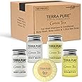 Terra Pure Hotel Soaps and Toiletries Bulk Set | 1-Shoppe All-In-Kit Amenities for Hotels | 1oz Hotel Shampoo & Conditioner, 
