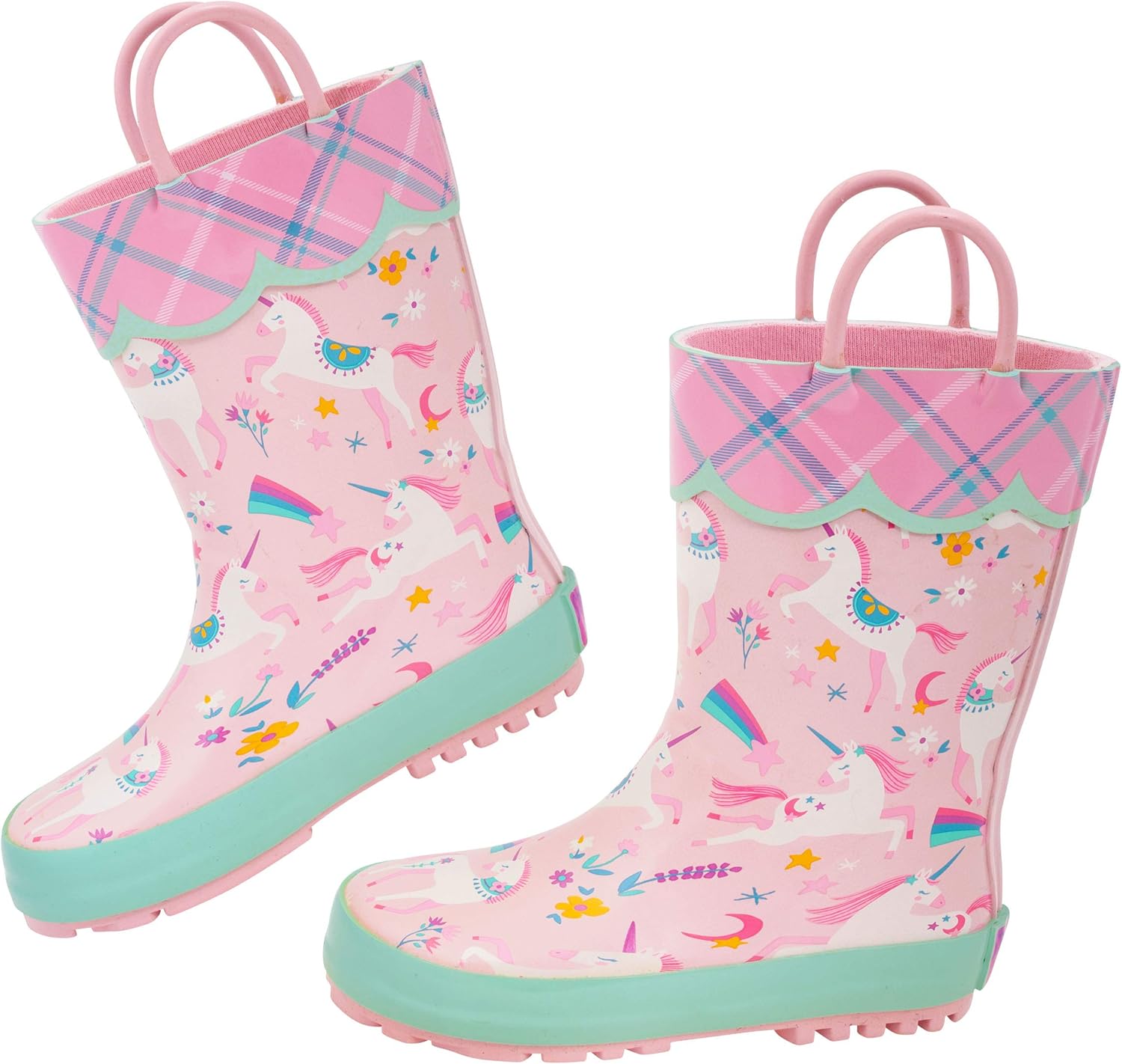 pink rain booties