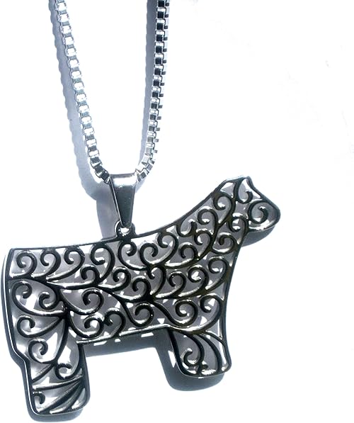 Amazon Com The Branded Barn Show Steer Necklace Jewelry