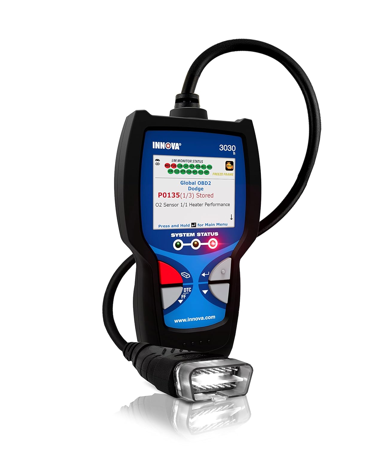 Innova 3030h Diagnostic Code Reader/Scan Tool with DTC Severity for OBD2 Vehicles