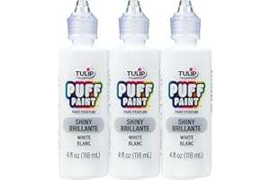 Tulip Puff Paint Slick White 4 Fl Oz (Pack of 3)