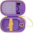 for Anker Soundcore Select 4 Go Bluetooth Speaker Hard Protective Case, Portable Travel Case Replacement (Purple Case + Yellow Zipper) - co2CREA
