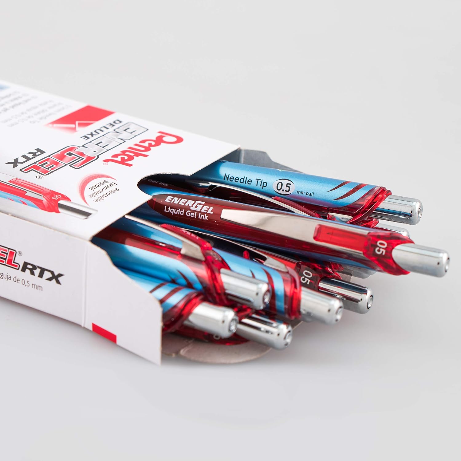 Pentel Gel Ink Pen, Retractable Gel Pen, (0.3mm) Needle Tip, Extra Fine Point, Black Ink, 3-Pk (BLN73BP3A): Office Products