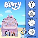Bluey Backpack Girls Kids School Bag Soft Pink Front Pocket Nursery Rucksack view 3