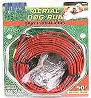 aerial dog run cable