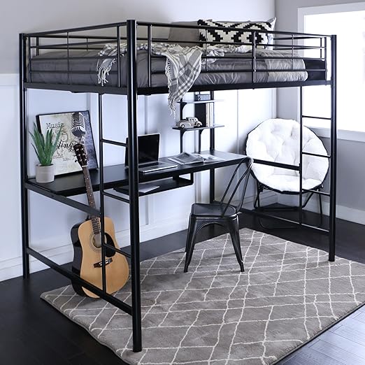 full workstation loft bed