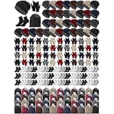 Shyyween Kids Winter Hat Glove Sock Sets Bulk Boys Girls Warm Knitted Fleece Beanie with Organza Bags Winter Christmas Gifts