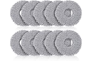 10 Pack Mop Pads for Roborock Qrevo S5V, QV 35A 35S, Saros 10R, Curvx, Curv S5X, Edge S5A, Master, Slim, Q Revo S/Pro/Plus/Ma