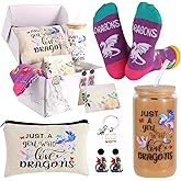 SAIWEILAI ONLINE 6 Pieces Dragon Gifts Set for Women Dragons Lovers Just a Girl Who Loves Dragon Gifts Christmas Gift for Her Daughter Friend Sister Dragons Lovers