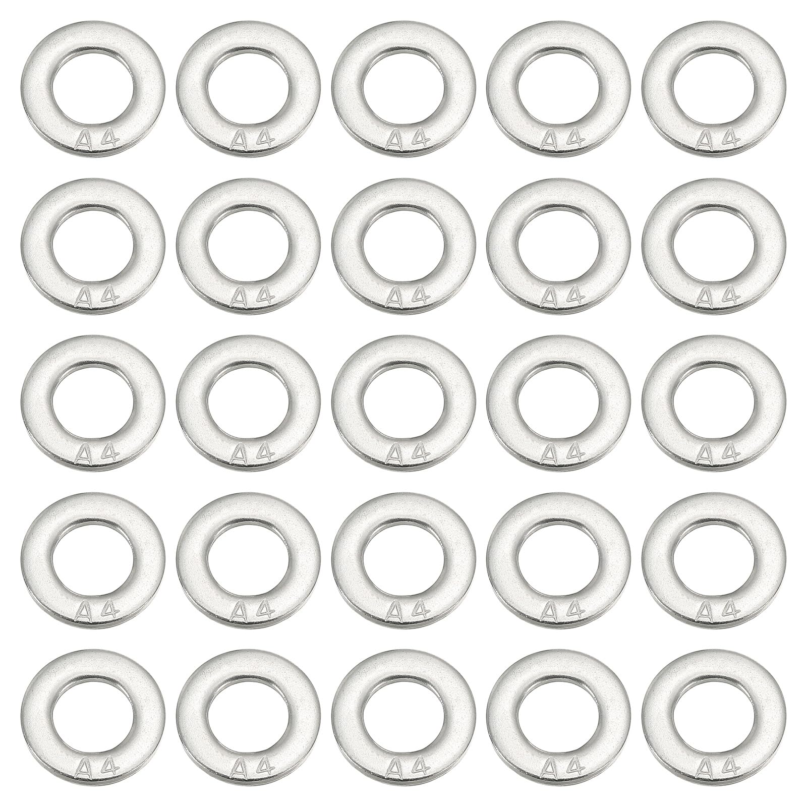 PATIKIL Flat Washers, 25 Pack 316 Stainless Steel 3/7" ID x 7/9" OD x 0.08" Thickness Washer Flat Plain Washer for Screws Bolts Assortment