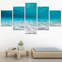 SIGNWIN 5 Panel Canvas Wall Art Modern Art Landscape Multicolor Photography Relax/Calm Rocky Romantics for Home Decorations Ready to Hang - 60
