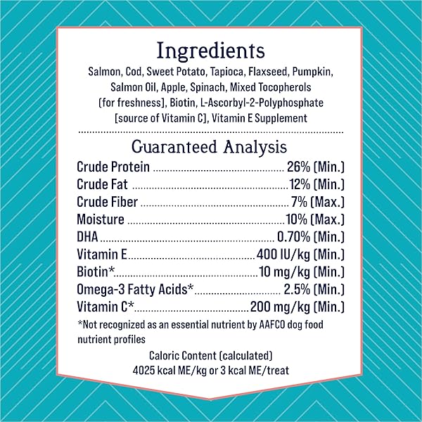 STEWART FREEZE DRIED DOG TREATS, SHINE SALMON & SWEET POTATO, MADE WITH OMEGA 3 & SALMON OIL, GRAIN FREE, 4 OUNCE RESEALABLE POUCH, MADE IN USA