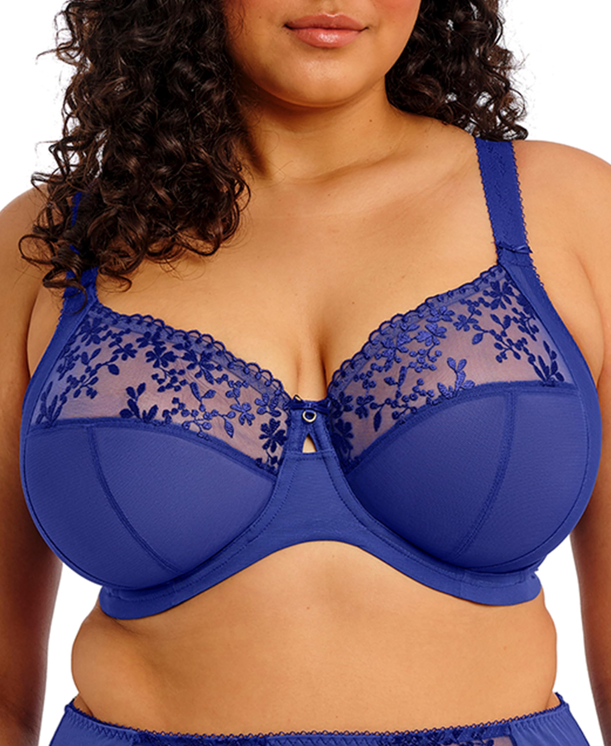 Elomi Women’s Zarla Underwire Bra, Sapphire, 40JJ