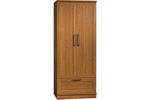 Sauder 411802 HomePlus Wardrobe/Storage Cabinet, L: 28.98" x W: 20.95" x H: 71.18", Sienna Oak finish