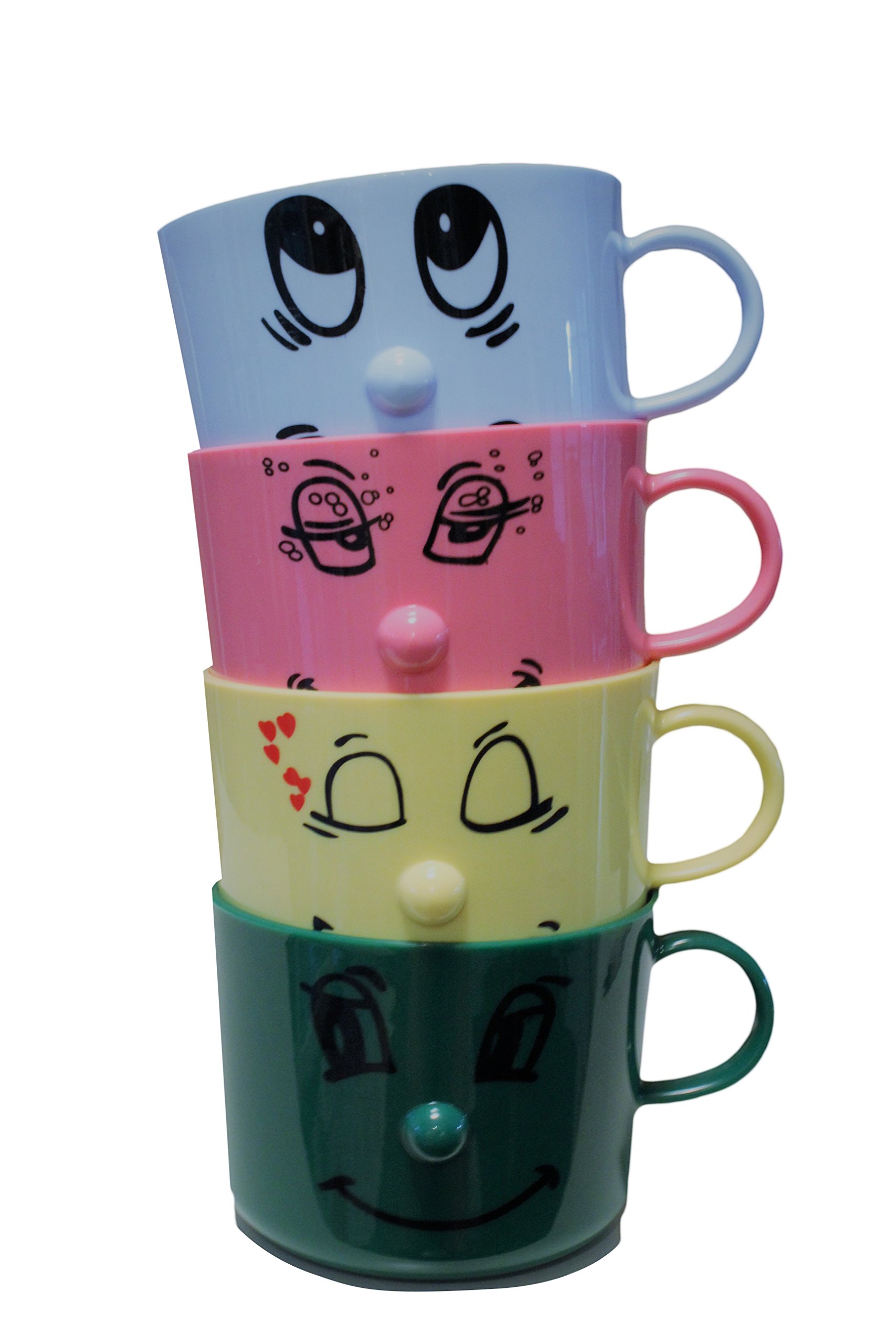 Silly Face Mugs Set of 4 Funny Mugs Kids Mugs Dinnerware Set