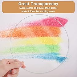 Enoin 2pcs 8 Inch Round Clear Plexiglass Sheet 1/12