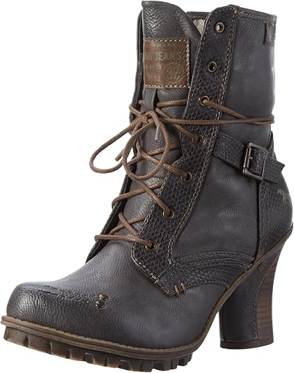 mustang grey ankle boots