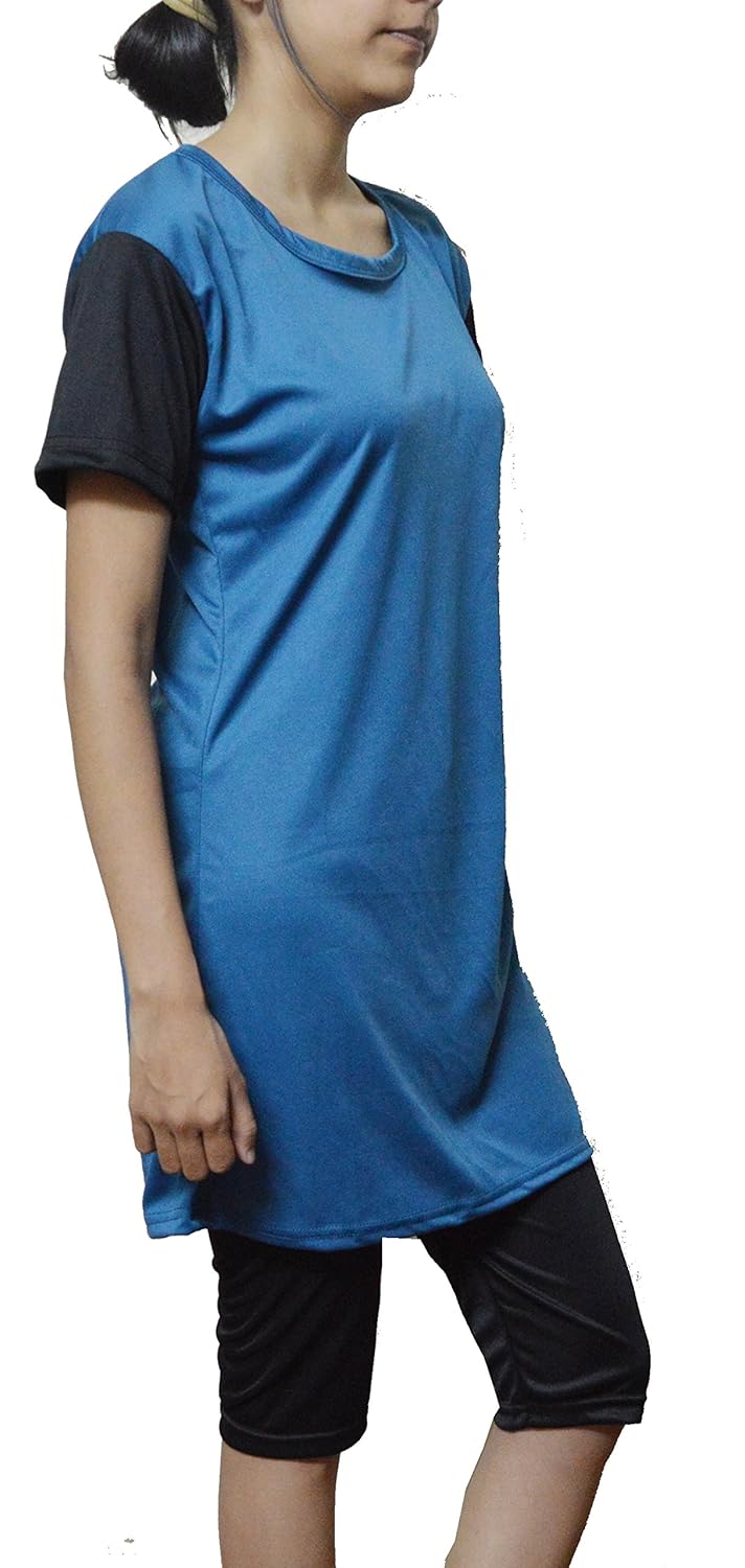 tab fashion swimwear for women(long)blue