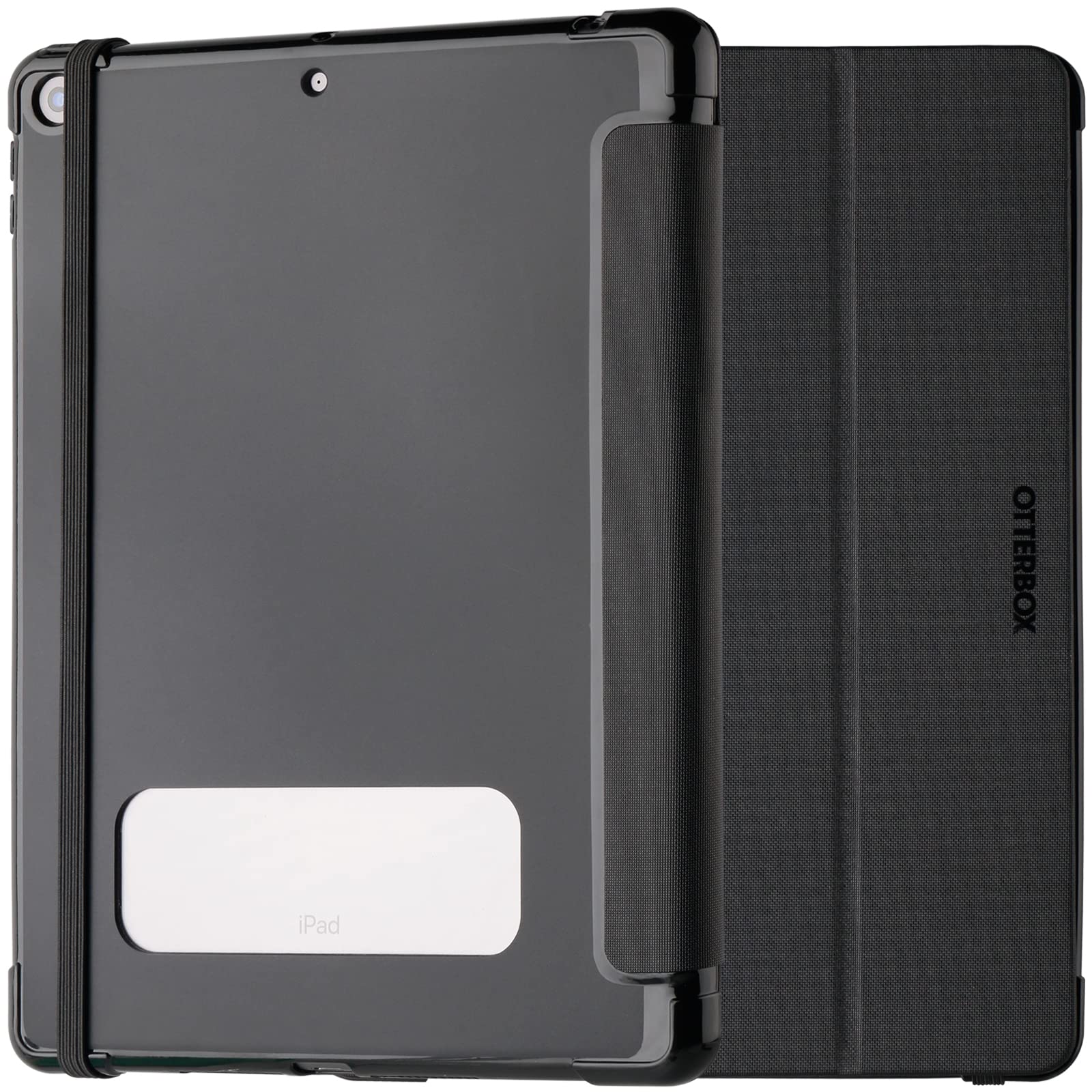 OtterBox React Folio Case for iPad 10.2-Inch (8th Gen 2020 / 9th Gen 2021), Shockproof, Drop proof, Ultra-Slim Protective Folio Case, Tested to Military Standard, Black - Non-Retail Packaging