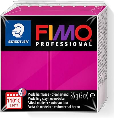 Staedtler 8004-210 Fimo Professional Oven-Hardening Polymer Clay True Magenta