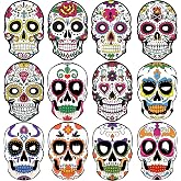 Qpout Day of The Dead Masks Halloween Sugar Skull Costume Paper Dia De Los Muertos Mask Halloween Party Favor Cosplay