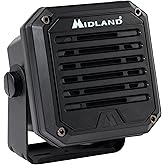 Midland- SPK100 Heavy-Duty 20W External Speaker - 180 Degrees Swivel Base Bracket Works with All CB and MXT Radios 8-OHM Soun