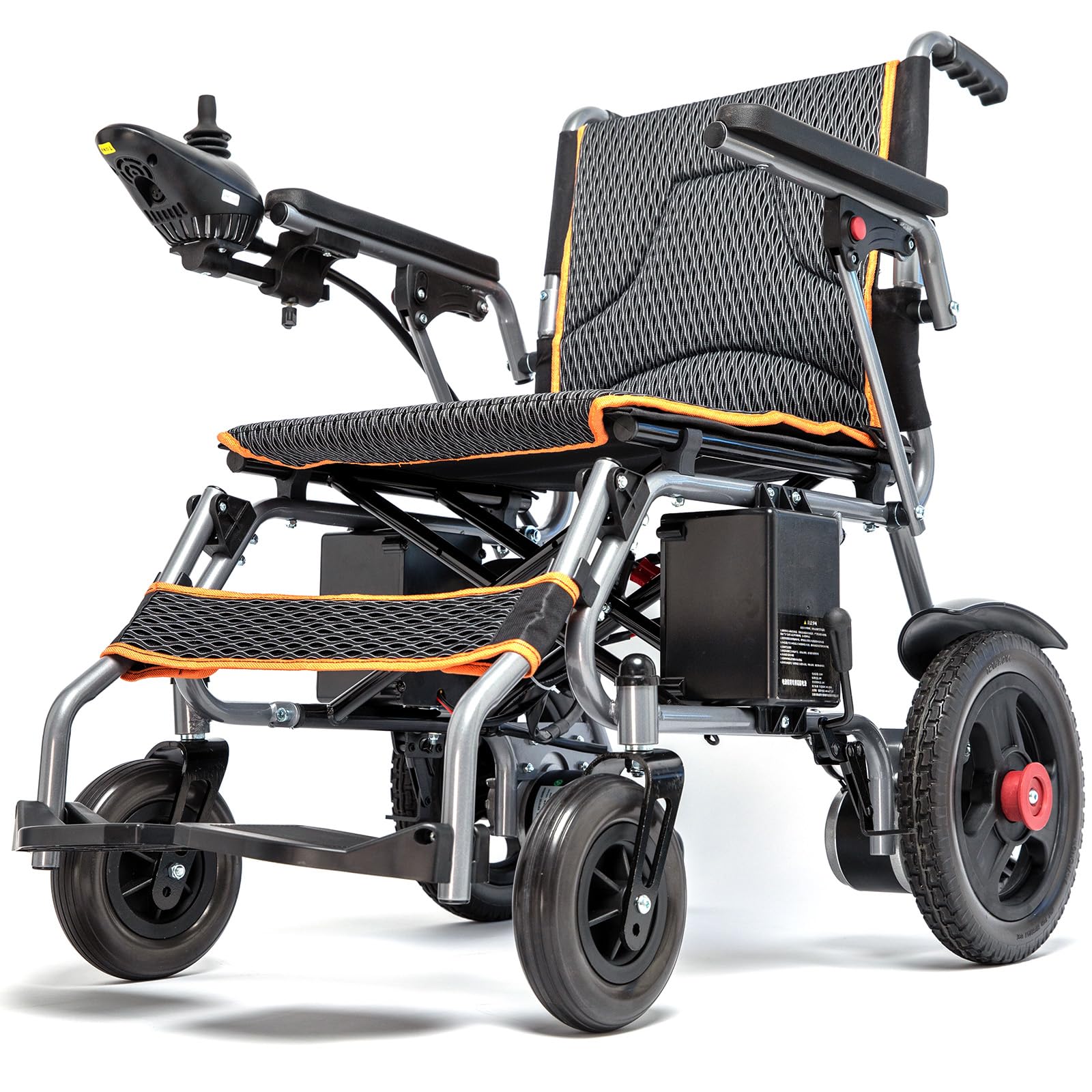Photo 1 of (Needs new brakes) UJQNBM Electric Wheelchair for Adults Lightweight Foldable Power Wheelchairs, Motorized Wheelchair with One-Click Mute Function and SOS Alert Button