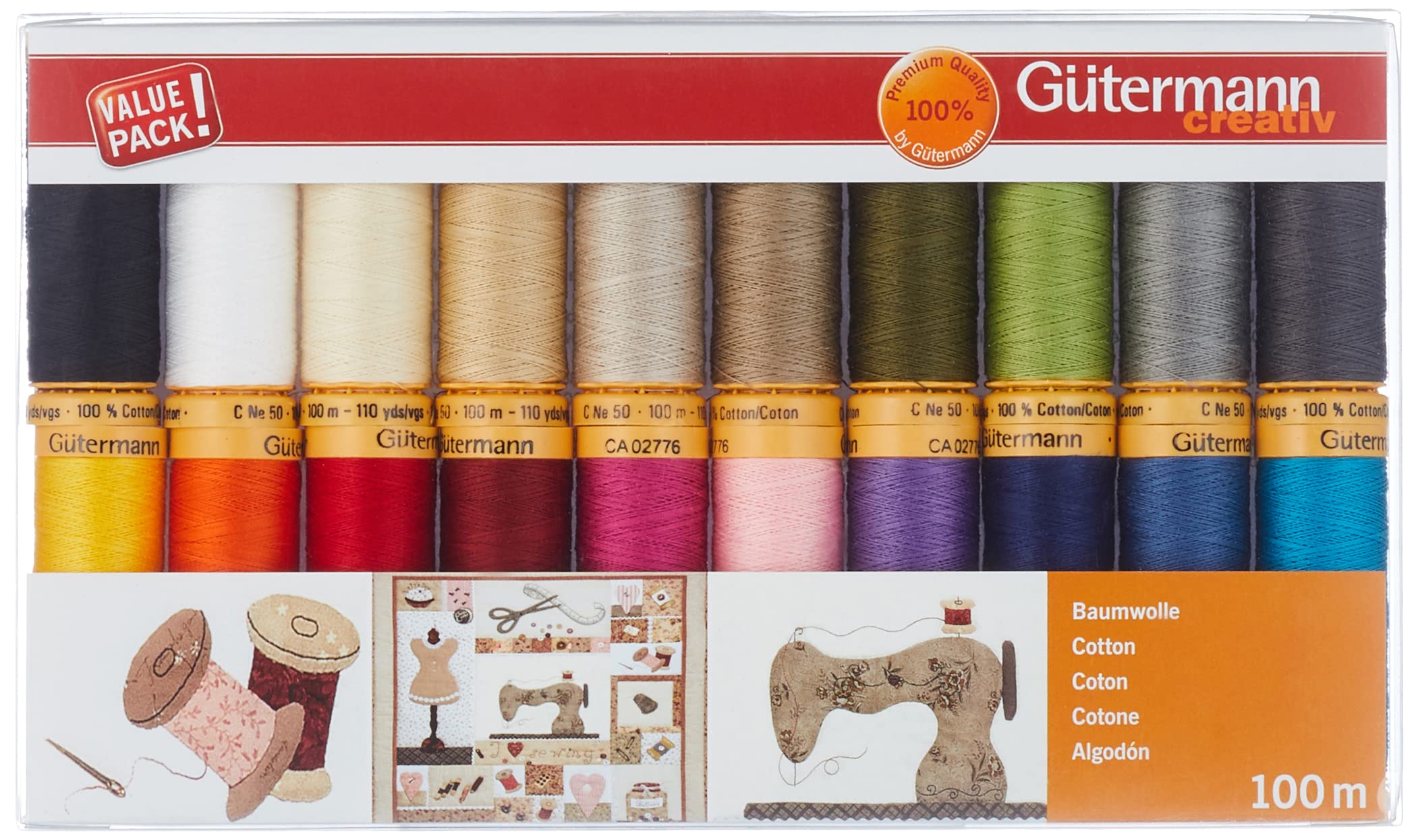 Gütermann Creativ Sewing Thread 20 x 100 m