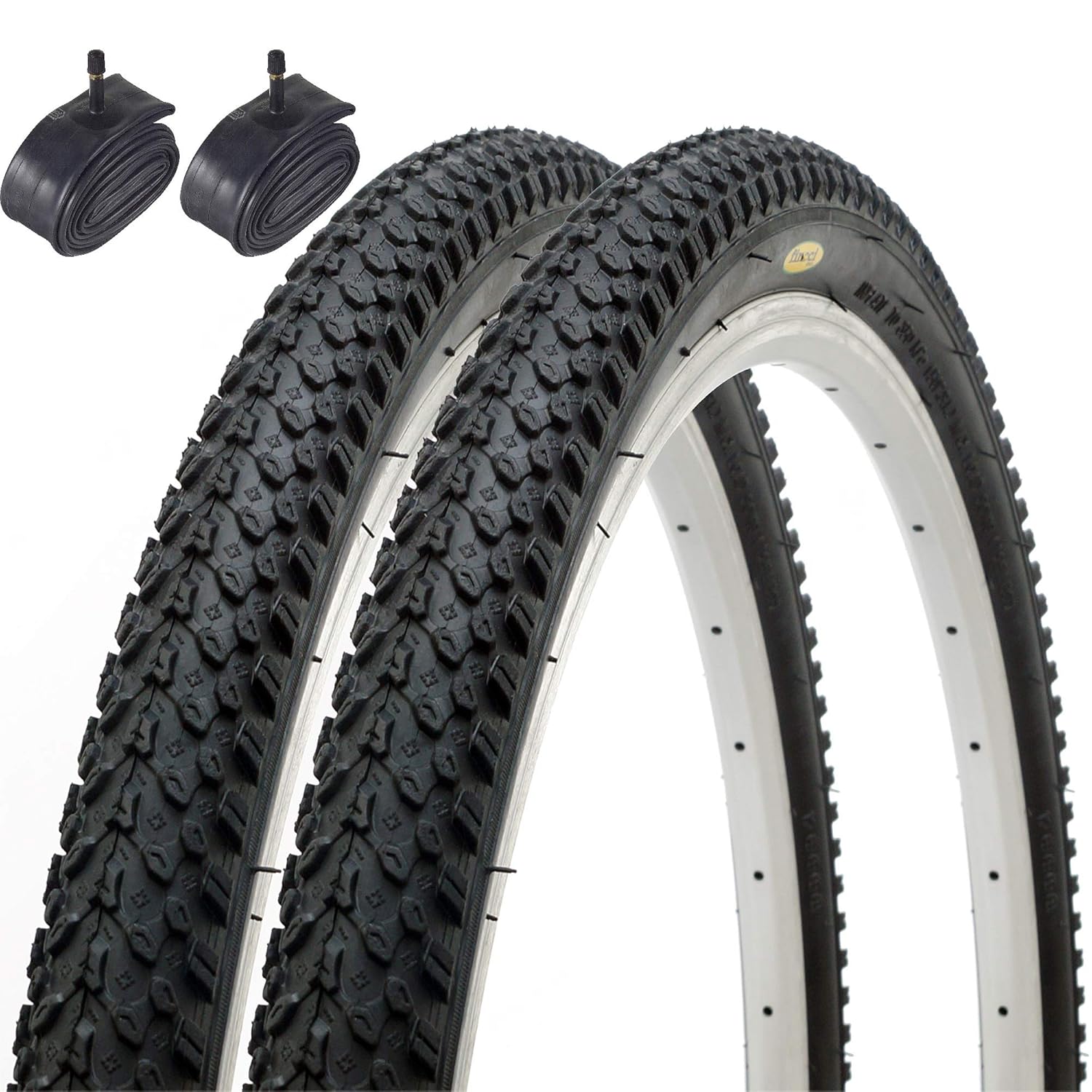 Pair of Fincci MTB Mountain Hybrid Bike Bicycle Tyres 26 x 2.125 57559