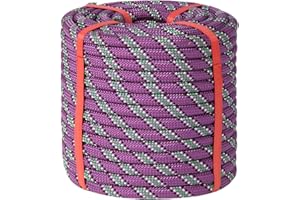 CAPHREMIEL Arborist Rope Tree Climbing Rope 1/2 Inch 48 Strands Bull Rope for Construction Climbing Swing Sailing