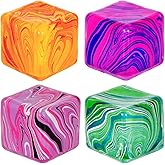 Puffwize Ice Cube Squishy Veined Ice Cube Fidget Toy Purple Stress Ball Squeeze Toys Stress 5cm(1.97") Veined Ice Cube Squishy Fidget Sensory Toys Kids Youth Adult Puffwize(4Color)