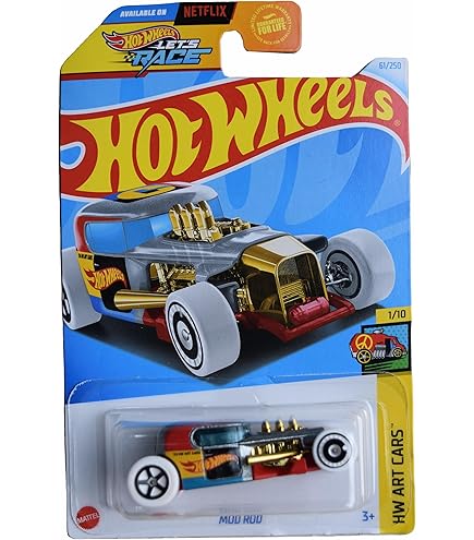 Amazon.com: Hot Wheels Zamac '55 Chevy, Rod Squad 3/10 [Silver] 45