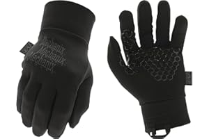 Mechanix Wear ColdWork Base Layer Winter Work Gloves - SoftShell Micro-Fleece Glove Liner - Secure Grip - Touchscreen Compatible - Machine Washable - Large - Covert Black