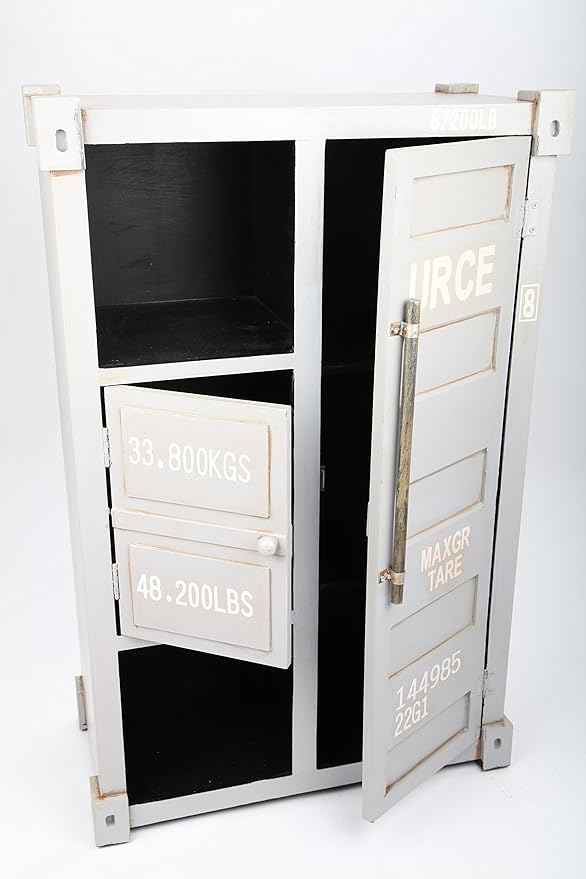 grau 57cm Spiegelschrank point-home Design-Schlüsselschrank Container