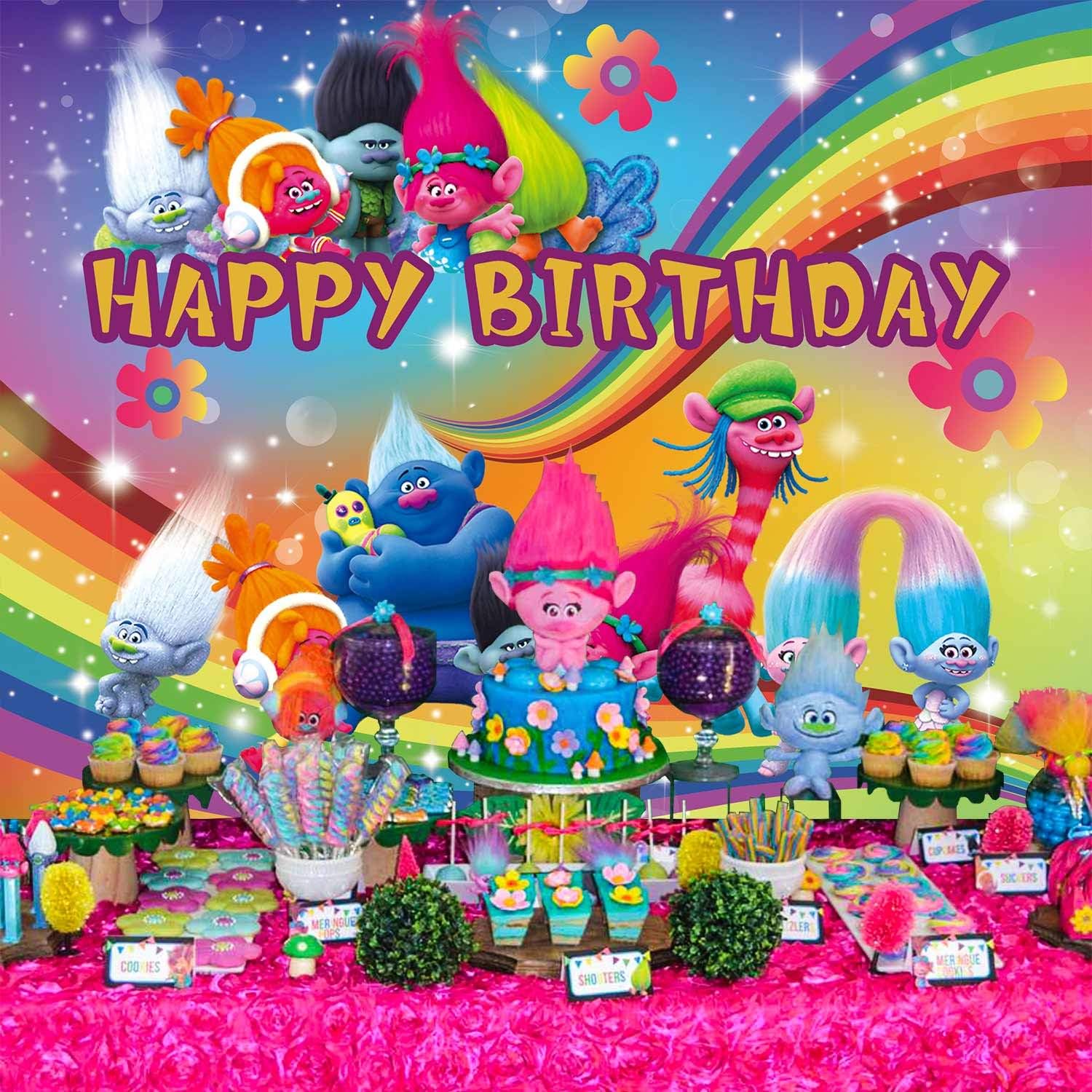 trolls baby shower theme