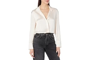 Vince Womens Long Sleeve Stand Collar Blouse