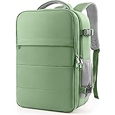 HOTOR Travel Backpack - Flight Approved Travel Bag for Men and Women, Carry on Luggage for 15.6" Laptop and Travel Essentials for Work, Business, Weekender, College 12.8"x8.3"x18.5", Green