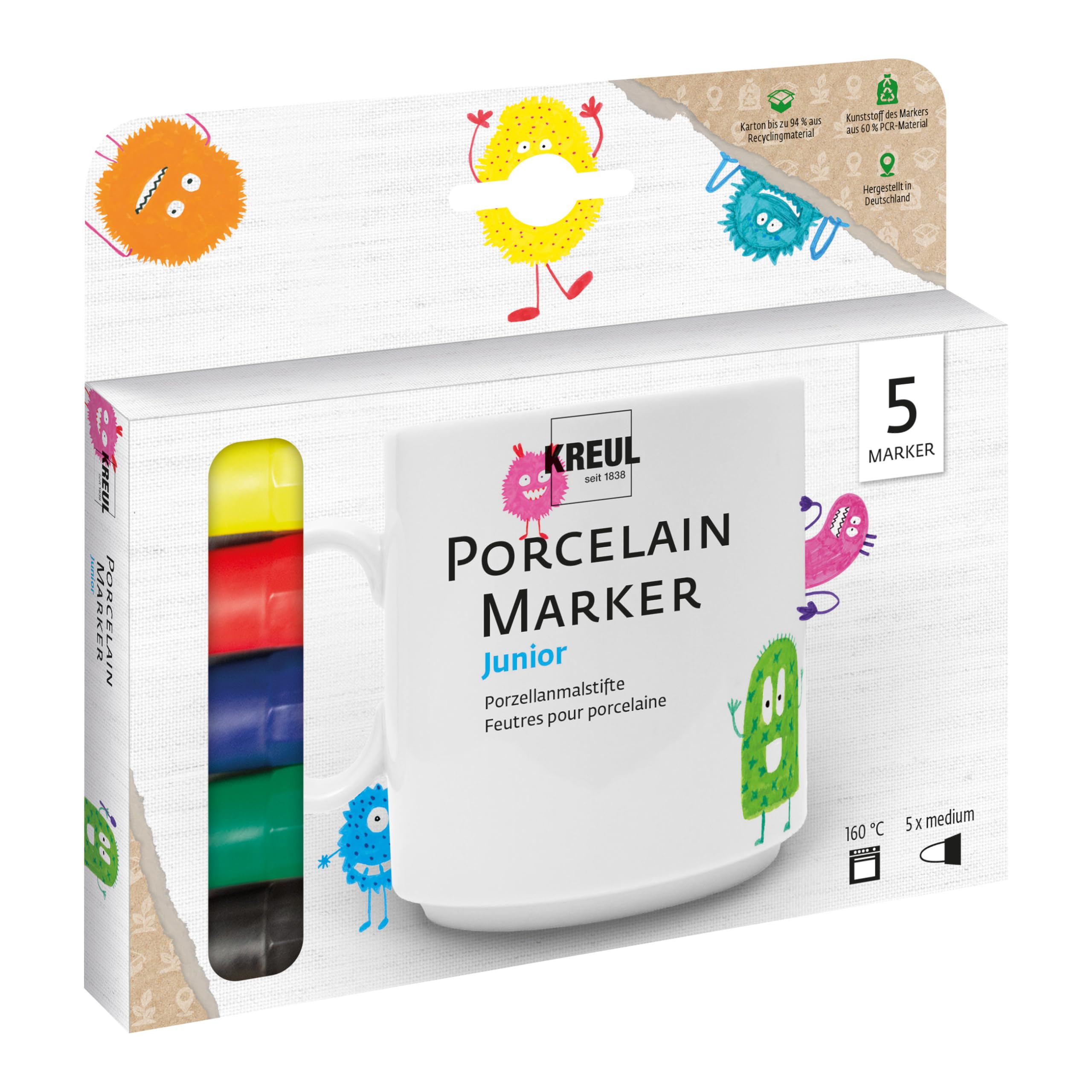 Eduplay ''Porcelain Crayons Set Of 5''