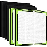 XBWW 2 Packs IAF-H-100D Replacement Filter D Compatible with Idylis AC-2118 AC-2123 IAP-10-280 IAP10280 Air Purifi-ers D Type, Includes 2 Premium Filter & 4 Carbon Filters