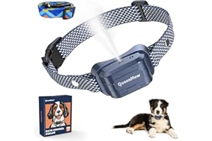 WIKSYNTHIA Citronella Bark Collar, Automatic Citronella Dog Bark Collar Spray Anti Dog Bark Collars with 2 Adjustable Spray Level, Citronella Dog Barking Training Collar No Shock Safty for Dogs