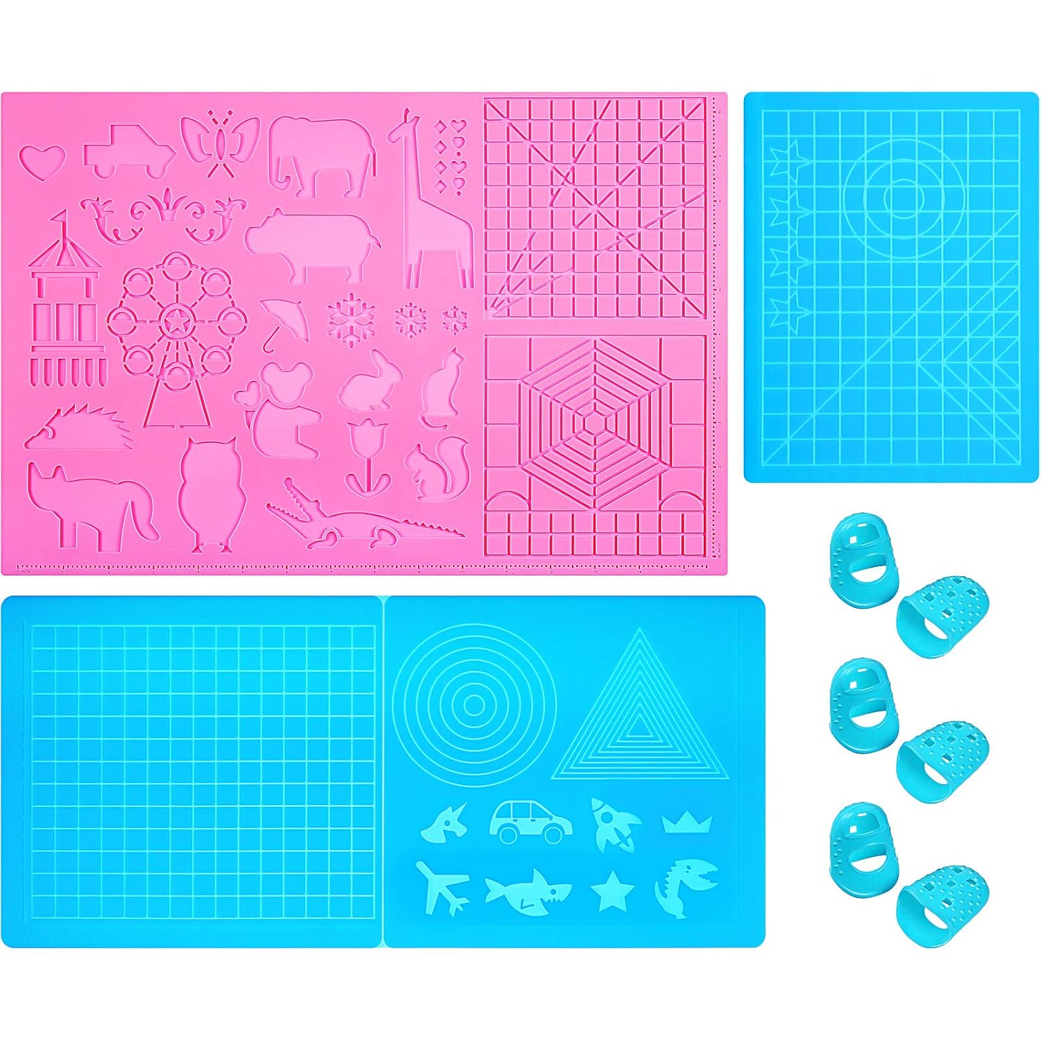 AMTAM 3D Pen Set With Silicone Mat & 10 Color PLA Filament - Complete 3D Drawing Kit With Templates
