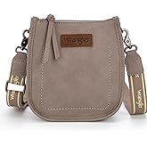 Wrangler Small Crossbody Bag for Women Western Shoulder Purse with Adjustable Strap
