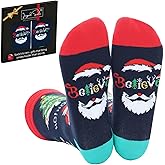 IRISGOD Funny Christmas Socks for Men & Women - Novelty Xmas Gifts - Cool Stocking Stuffers