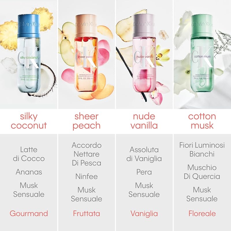 CK Sheer Peach Unisex Hair & Body Perfume Mist 236ml