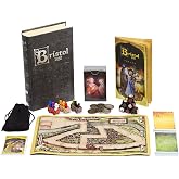 Facade Games Bristol 1350 Deluxe Edition, Strategy &amp; Deceit for 1-9 Players | Ages 14 and Up, Deluxe Upgrades: Metal Coins, Metal Carts &amp; 9 Custom Pawns, Social Deduction