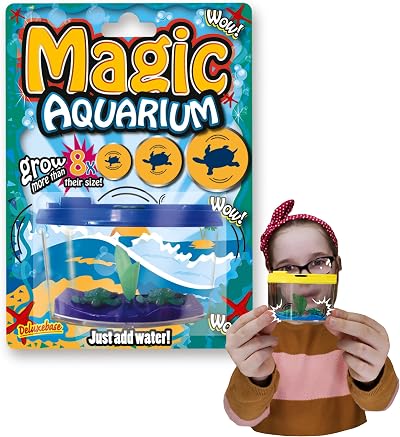 Deluxebase Magic Aquarium Sea Turtles Toy Grow Toy Fish Tank Kit Kids