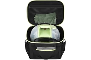 Peciue Storage Bag for Bissell Little Green Mini 4075 Carpet & Upholstery Cleaner, Waterproof Oxford Organizer with Green Zipper & Multi-Compartment Design for Tools, Accessories & Solution