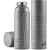 SEACRET Men’s All-in-One Face Moisturizer & Aftershave - 4-Month Supply, Anti-Aging Cream with Niacinamide & Adenosine, Non-Greasy Daily Hydration for Sensitive Skin, 4.4 fl oz