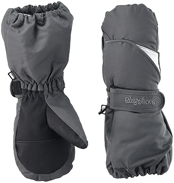 Playshoes Jungen Schnee Fäustlinge Skihandschuhe Handschuhe,, per pack Grau (grau 33), 2 (Herstellergröße: 2)